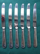 VINERS Bead Table Knife x 6 - Stainless Steel Cutlery