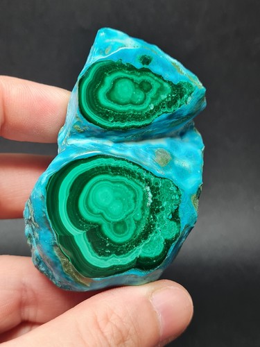 Chrysocolla malachite slab - chrysocolla,