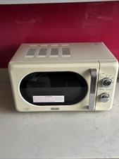 De'Longhi Argento Flora 20L 800W Standard Microwave Oven - Cream