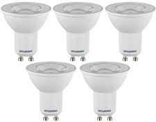 GU10 LED Light Bulbs 4.2W (50W Equivalent) Cool White 4000K - Sylvania 5 pack