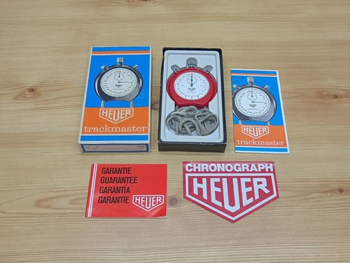 Vintage heuer trackmaster red - heuer,