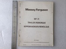 Massey Ferguson Original 21 Trailer Manual/Book in 4 Languages