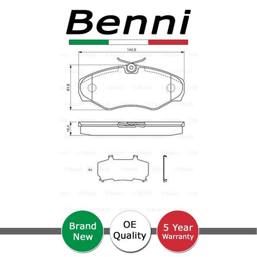 Brake pads set front benni - pads,