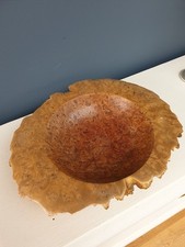 Burr Elm Bowl Hand Turned By Terry Harvey 12 Inches X 10 Inches