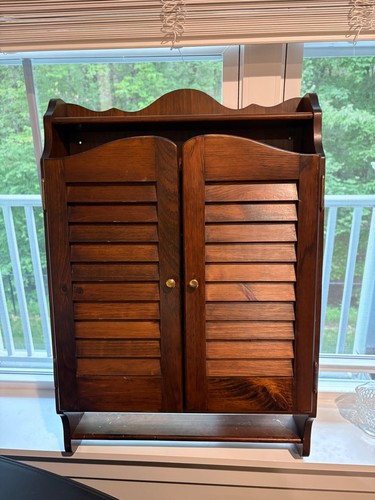 Vintage wooden cabinet - wooden,