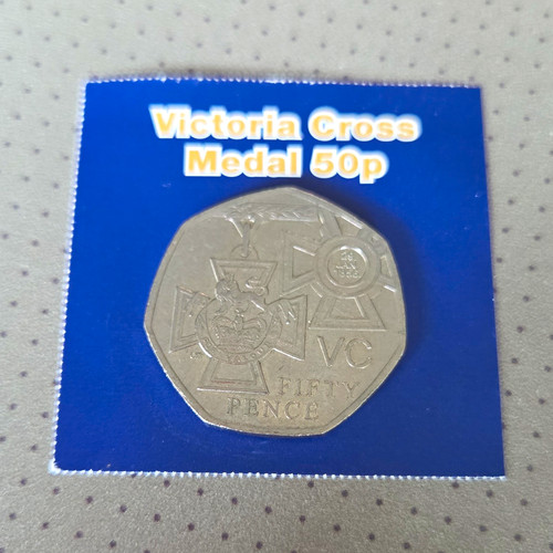 Victoria cross medal 50p - victoria,