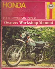 HONDA XL250,& XL350 MOTOSPORT,K0,K1 HAYNES WORKSHOP MANUAL 1972-1974
