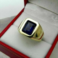 4ct emerald cut blue - blue, sapphire