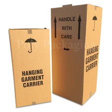 MOVING HOUSE WARDROBE BOXES *All Sizes/Any Qty with HANGING RAILS 24hr Delivery