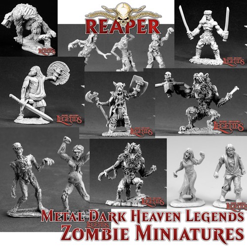 Reaper miniatures rpg zombies - reaper,