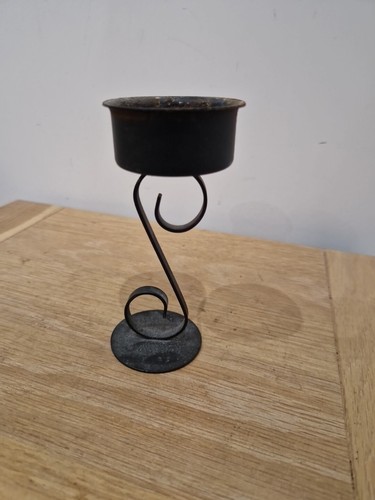 Vintage black metal - black, candle