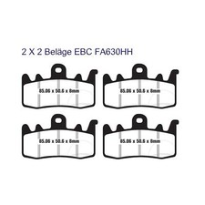 2X EBC brake pads FA630HH fits