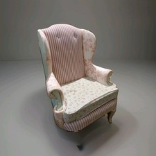 Vintage French  Shabby Chic/Style Wing backed Armchair