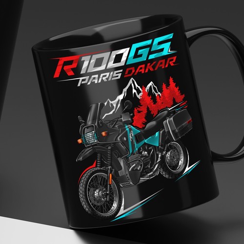 Coffee mug for r100gs - coffee, paris