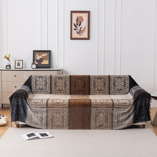 Boho chenille throw - chenille,