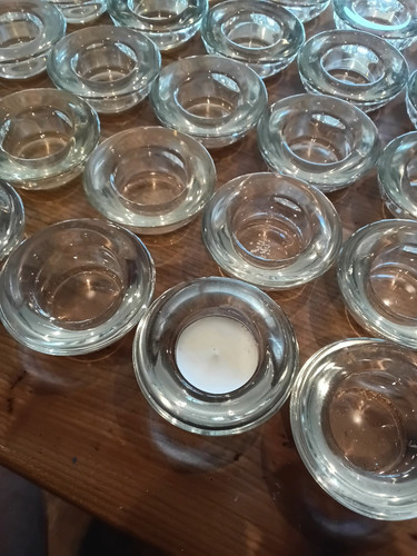 Clear glass round - round, light