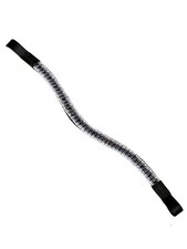 Sparkly Curve shape Browband ideal for dressage showing Bridle Lilac/Grey/Clear