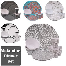 16pcs dining set multicoloured - dining,
