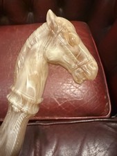 Vintage Plastic Cream Horse Head Shoe Horn