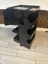 Joe Colombo Boby Black storage trolley on wheels
