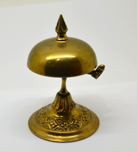Vintage brass bell - brass, hotel