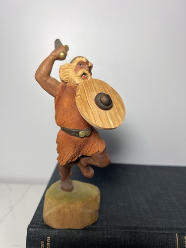 Vtg hand carved wooden - carved,