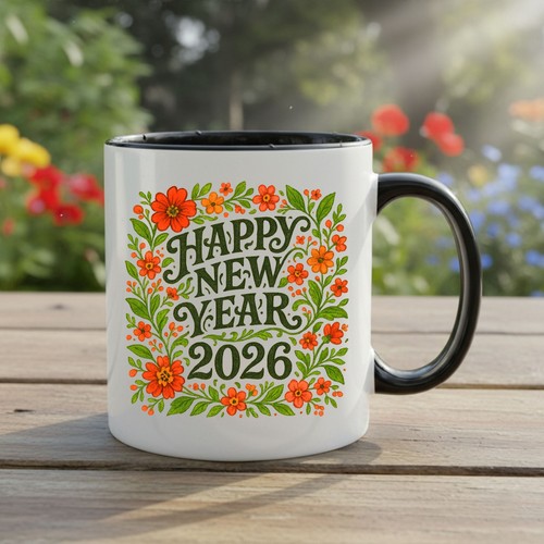 Happy new year 2026 coffee - new,