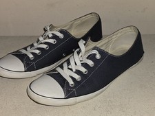 Converse Ct Dainty Lite Low Top Womens Navy Blue Trainers Size UK 5 US 7 