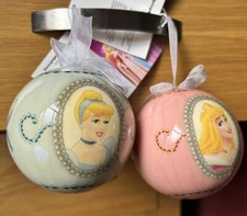6 x Disney Princess Baubles
