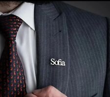 customised  named brooches 