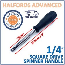 Halfords Advanced Spinner Handle 1/4" Drive - New - Free P&P -Lifetime Guarantee