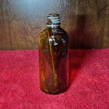 Vintage Amber Glass Medicine