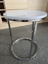 Modern Round Side Table White