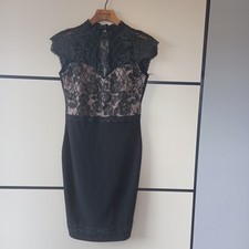 Lipsy black nude lace - black/nude,