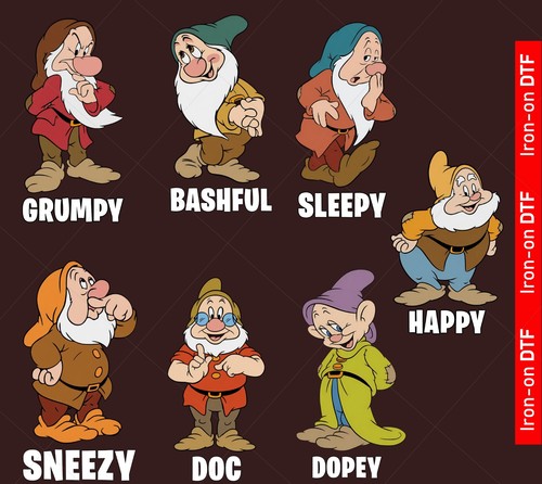 Seven dwarfs snow white - seven, 7