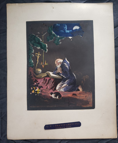 Victorian transparency print - transparency,
