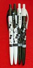 4 x Cat Pattern Biro Pens -