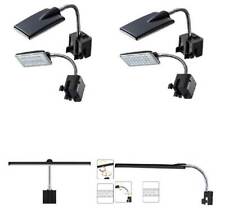 Aquarium Fish Tank LED Clip On Lamp Overhead Lighting White/Blue Flexible