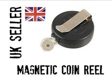 COIN VANISH MAGIC  magnetic reel pull *easy magic, disappearing money*