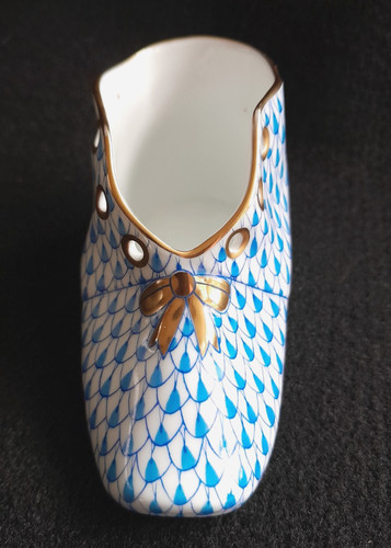 Herend fishnet baby blue bow - fishnet,