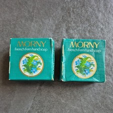 Vintage 80s Morny Fine English Soap French Fern Hand Soap X2 Unused & Boxed