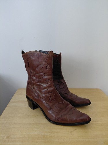 Vintage cowboy boots brown - cowboy,