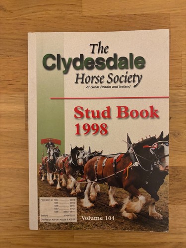 Clydesdale stud book vol 104 - clydesdale,
