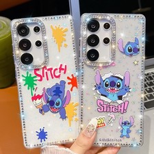 For iPhone Samsung Cute Cartoon Stitch Lovely Phone Back Case Fashion Women Girl