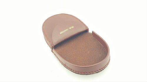 Leather tray purse gents coin - gents,