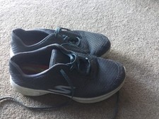 SKECHERS GO WALK 4 GOGA MAX LACE UP WOMENS TRAINERs GREY UK 6