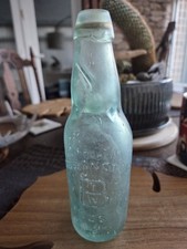 Victorian Narrow Neck Patent 4 Codd Bottle, George T. BRANSTON LEICESTER. 10oz.