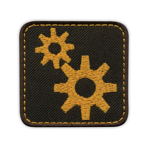 Gear wheels patch - wheels, patch/badge