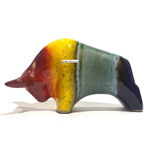 Otto keramik bull - keramik, multicolour
