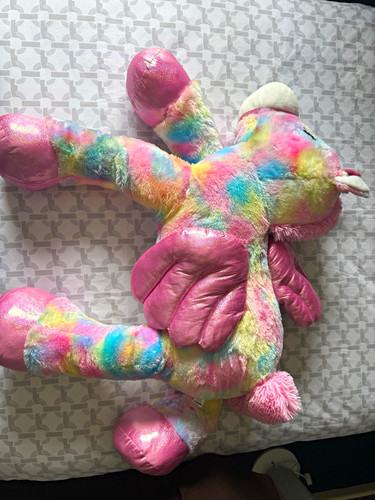 Large rainbow unicorn plush - unicorn,